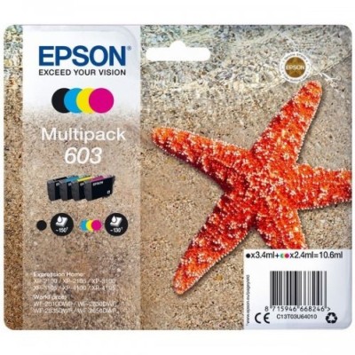 KIT 4 x TINTEIROS EPSON 603 (BK/C/M/Y) ORIGINAL