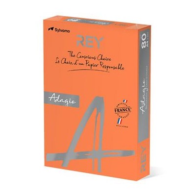 RESMA PAPEL FOTOCOPIA ADAGIO A4 80GR LARANJA INTENSO (21)