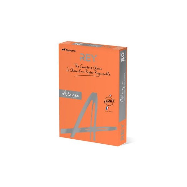 RESMA PAPEL FOTOCOPIA ADAGIO A4 80GR LARANJA INTENSO (21)