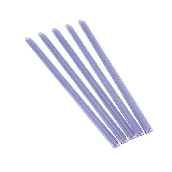 Cx. C/ 50 x BAGUETES ENCADERNAÇAO 3-6MM A4 TRANSPARENTE - FELLOWES