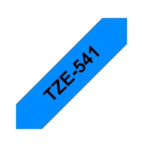 FITA P/ GRAVAÇAO COMPATIVEL C/  BROTHER P-TOUCH TZE541 18MM x 8MT TEXTO PRETO / FITA AZUL