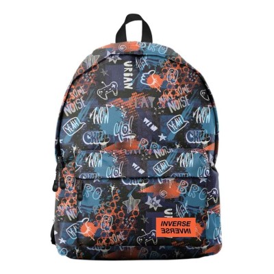 MOCHILA ESCOLAR AMBAR INVERSE TEEN STREET ART 2025