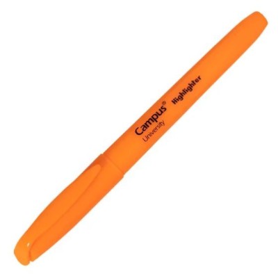 MARCADOR FLUORESCENTE CAMPUS PLUS UNIVERSITY "FINO" LARANJA