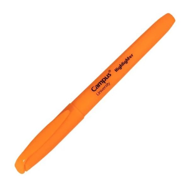 MARCADOR FLUORESCENTE CAMPUS PLUS UNIVERSITY "FINO" LARANJA