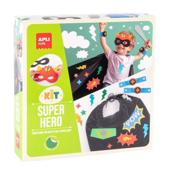 KIT DISFARCE DIY APLI KIDS  SUPER - HEROI 