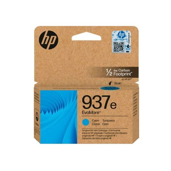 TINTEIRO HP 937e EvoMORE XL CYAN 1.65k ORIGINAL