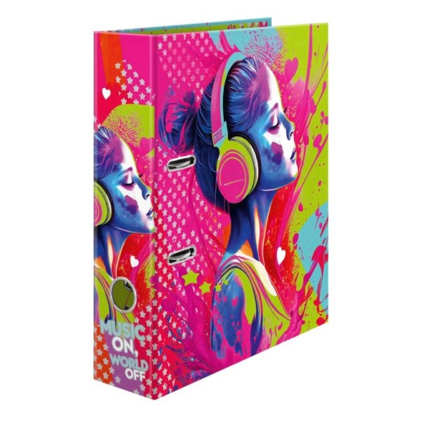 PASTA ARQUIVO HERMA MUSIC GIRL L/L 80MM 2 ARGOLAS
