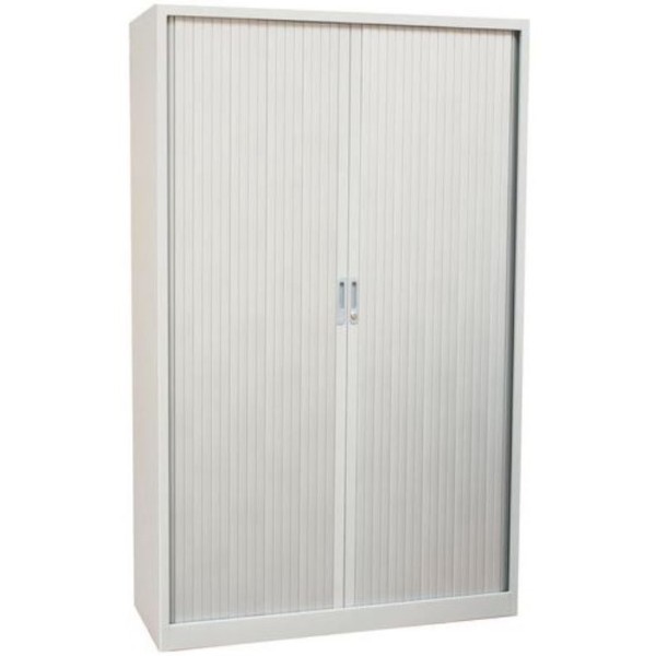 ARMARIO METALICO C/ PORTA EM PERSIANA  1510x1000x420mm C/ 3 PRATELEIRAS AMOVIVEIS CINZA