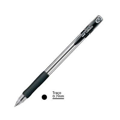 ESFEROGRAFICA UNI LAKUBO SG100 RUBER GRIP 0,7mm PRETO