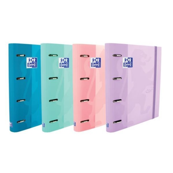 PASTA ARQUIVO OXFORD TOUCH L/E 40MM 4 ARGOLAS C/RECARGA PAPEL - CORES SORTIDAS