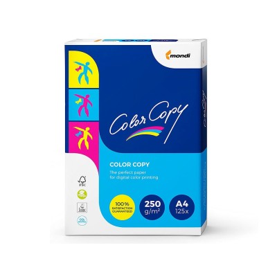 PAPEL COLOR COPY DIN A4 250gr. 125 FOLHAS