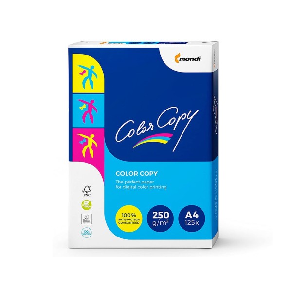 PAPEL COLOR COPY DIN A4 250gr. 125 FOLHAS