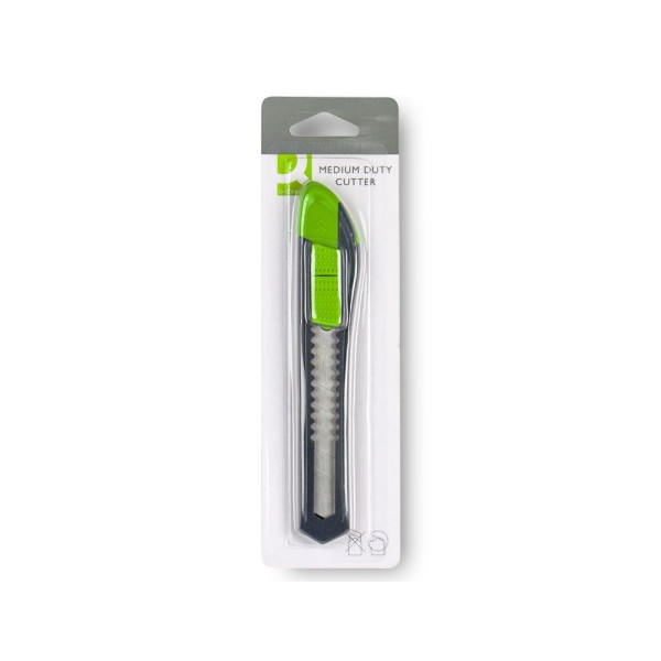 X-ACTO GRANDE QC PLASTICO 18MM  CINZA ESCURO / VERDE