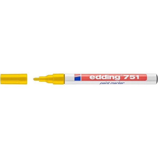 MARCADOR PERMANENTE EDDING 751 PT-CN 1-2MM AMARELO
