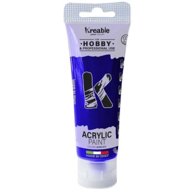 BISNAGA TINTA ACRILICA TOY COLOR 75ML AZUL ULTRAMARINO
