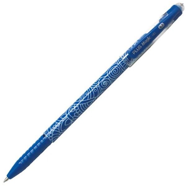 ESFEROGRAFICA PLUS MAGIC GEL  0,7mm AZUL (TINTA APAGAVEL C/ TAMPA)
