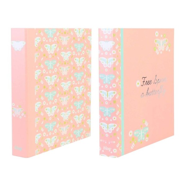 PASTA ARQUIVO ANCOR B'LOG BUTTERFLIES 2024 L/E 40MM 4 ARGOLAS SORTIDO