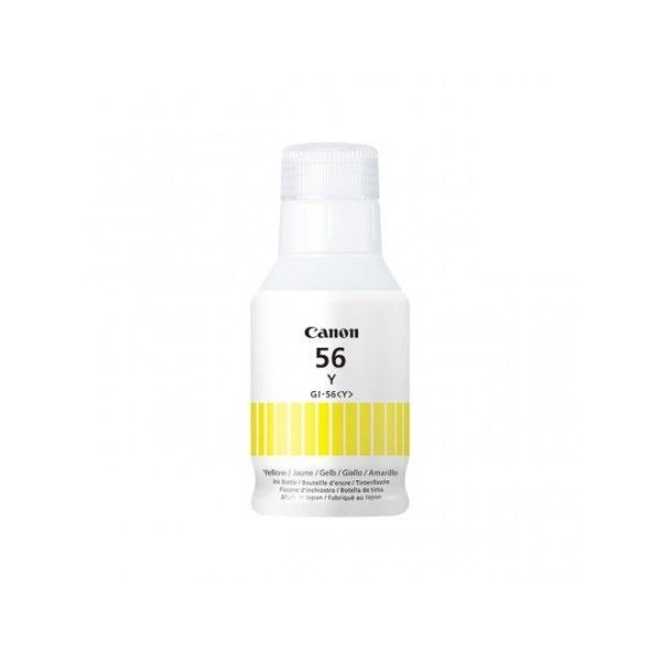 TINTEIRO ECOTANK CANON GI56Y 135ML 14K AMARELO ORIGINAL