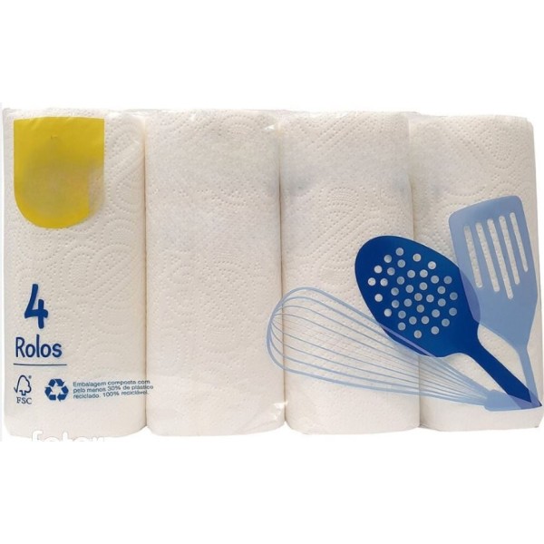 ROLO PAPEL DE COZINHA PACK 4 ROLOS