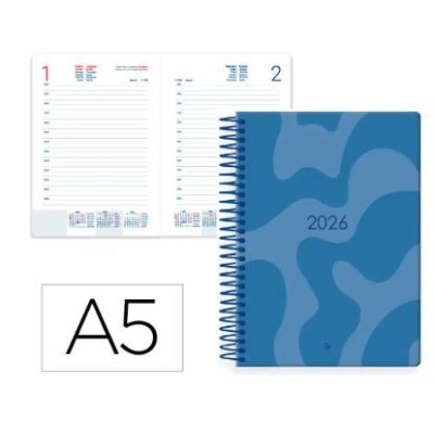 AGENDA EM ESPIRAL DIARIA A5 SYROS 2026 CORES SORTIDAS
