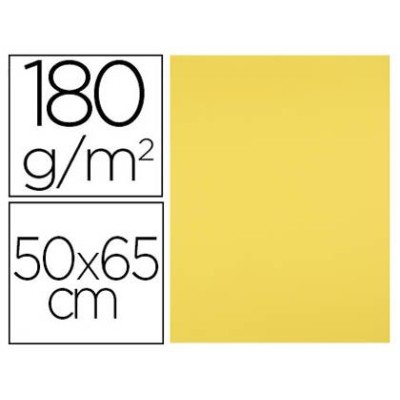 CARTOLINA 50x65cm 180/185gr. AMARELO LIMAO