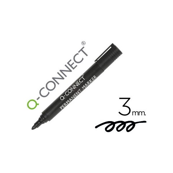 MARCADOR PERMANENTE QC PT-CN 2a3MM PRETO