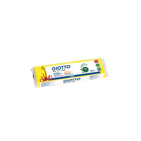 PLASTICINA GIOTTO PATPLUME 350gr.  AMARELO