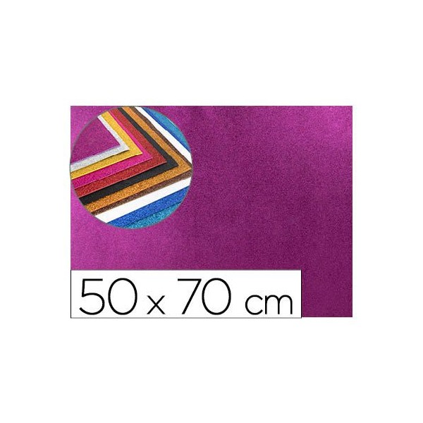 PLACA GOMA EVA 50x70CM VIOLETA PURPURINA