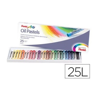 CAIXA C/ 25 x LAPIS PASTEL DE OLEO PENTEL OIL