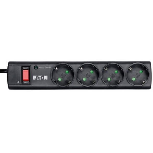 BLOCO 4 TOMADAS EATON PROTECTION STRIP C/ INTERRUPTOR CABO 1.5MT