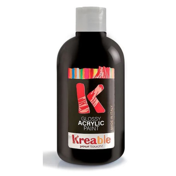 FRASCO TINTA ACRILICA TOY COLOR 500ML PRETO