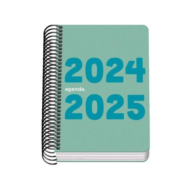 AGENDA ESCOLAR ESPIRAL 2024 / 2025  DOHE "ESPANHOL" DIN A6 CORES SORTIDAS