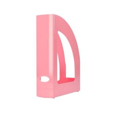 PORTA REVISTAS PLASTICO 320x250x80mm ROSA PASTEL