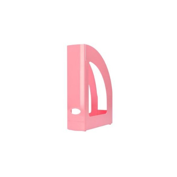 PORTA REVISTAS PLASTICO 320x250x80mm ROSA PASTEL