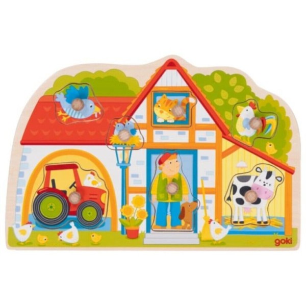 PUZZLE GOKI C/ 7 PEÇAS DE MADEIRA A QUINTA
