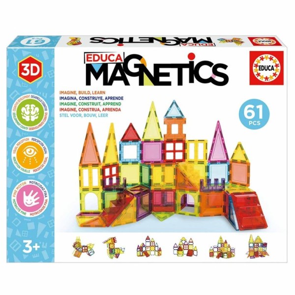JOGO EDUCA C/ 61 PECAS FORMAS MAGNETICAS