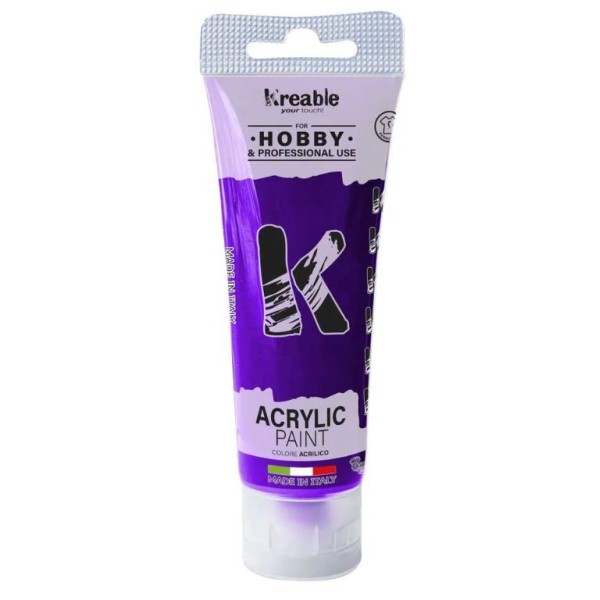 BISNAGA TINTA ACRILICA TOY COLOR 75ML VIOLETA