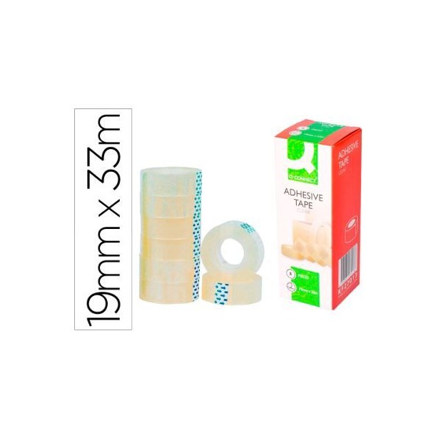 ROLO FITA COLA 19MMx33MT TRANSPARENTE