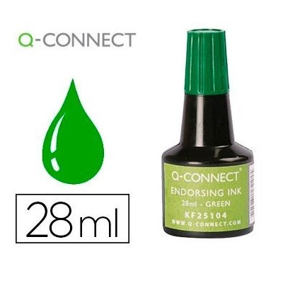 TINTA PARA CARIMBO QC  28ML VERDE