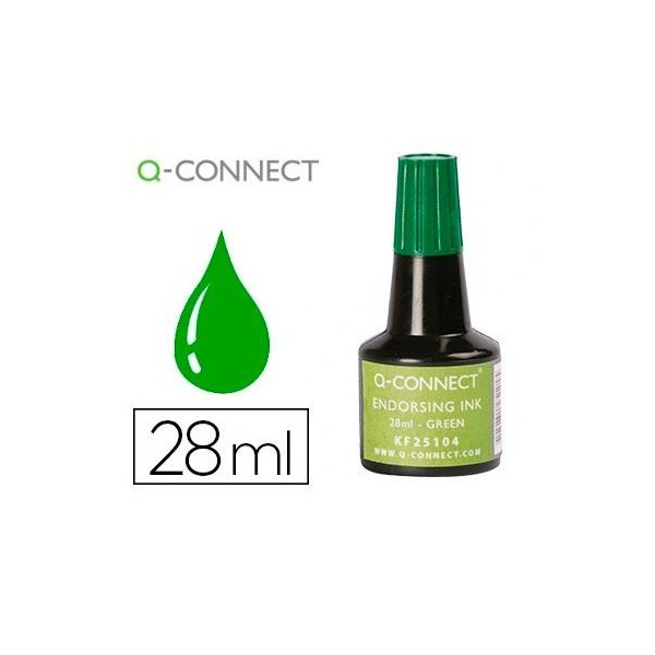 TINTA PARA CARIMBO QC  28ML VERDE