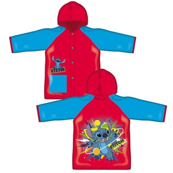 CAPA IMPERMEAVEL 4-8 ANOS DISNEY STITCH SORTIDO