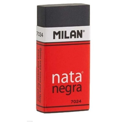 BORRACHA PRETA MILAN NATA NEGRA 7024 50x23x10mm