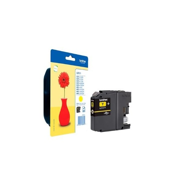 TINTEIRO BROTHER LC121 AMARELO ORIGINAL