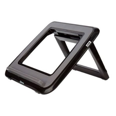 SUPORTE ELEVADOR P/ PORTATIL FELLOWES I-SPIREL ATE 17" AJUSTAVEL 7 ANGULOS DIFERENTES  320X286X42mm PRETO