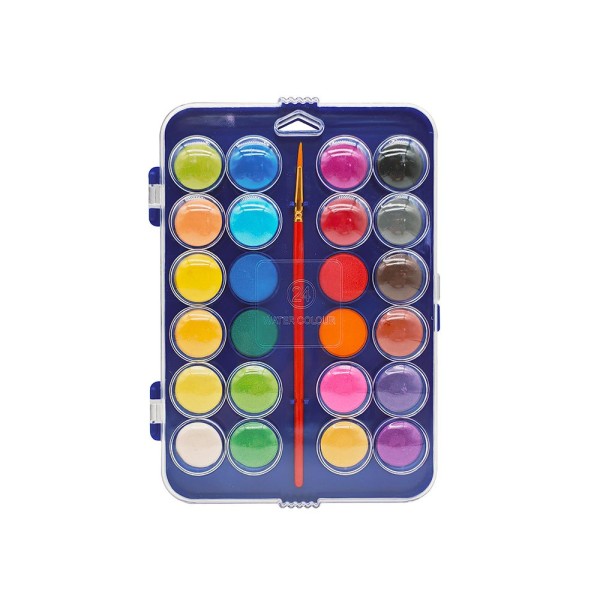 AGUARELAS LP C/ PINCEL EM ESTOJO DE PLASTICO  (24 CORES)