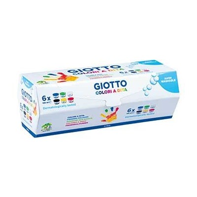 PINTURA DEDOS  / GUACHE GIOTTO C/ 6 FRASCOS 100ML