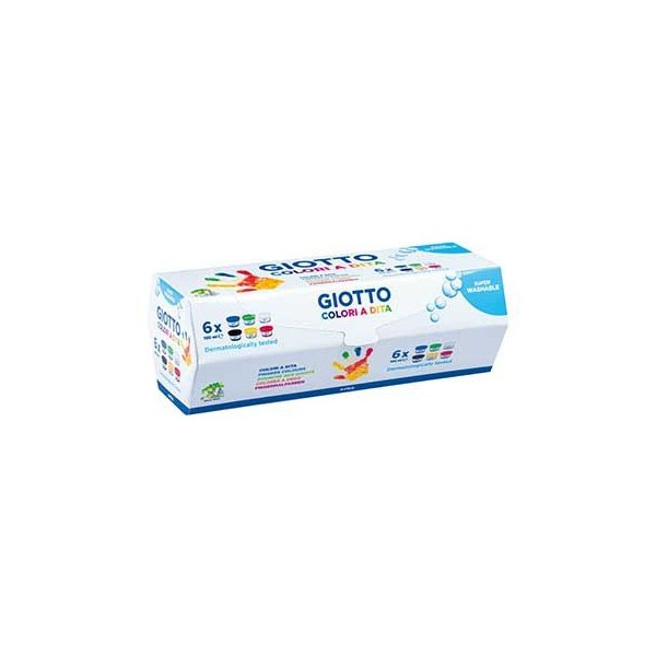 PINTURA DEDOS  / GUACHE GIOTTO C/ 6 FRASCOS 100ML