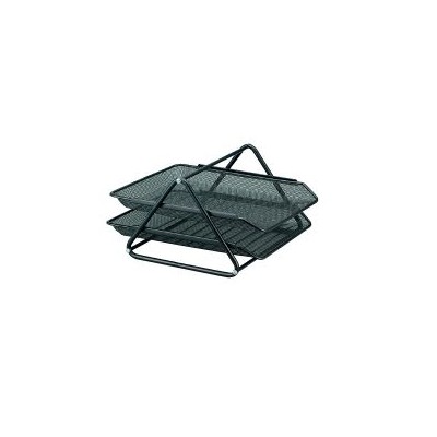 TABULEIRO METALICO TIPO REDE 2 GAVETAS PRETO