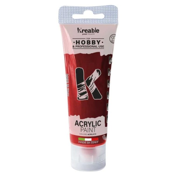BISNAGA TINTA ACRILICA TOY COLOR 75ML VERMELHO