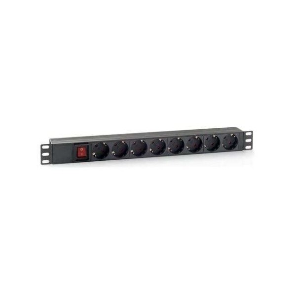BLOCO 8 TOMADAS C/ INTERRUPTOR C/ CABO 1.8MT  - P/ BASTIDORES